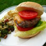 grilled hamburger
